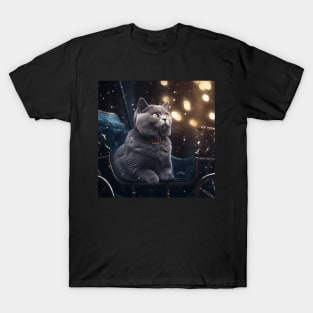 British Shorthair In Winter T-Shirt